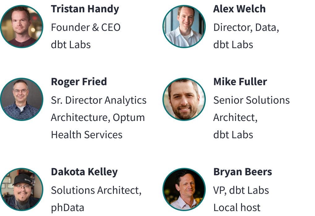 Speakers at the Data Leaders Series event in Minneapolis